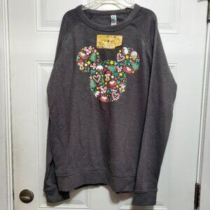 Mickey Mouse & Friends Christmas Snacks Sweatshirt size XL